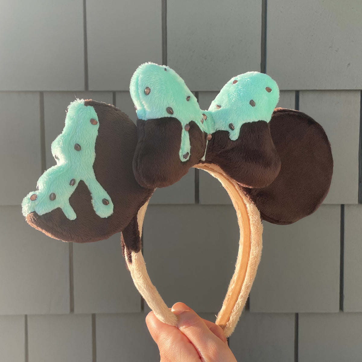 NWOT Tokyo Disney Mint Chocolate Chip Ice Cream Scoop Minnie Mouse Ears Headband っ◔◡◔)っ???? ???????!!? New & Exclusive Ice  main image 4