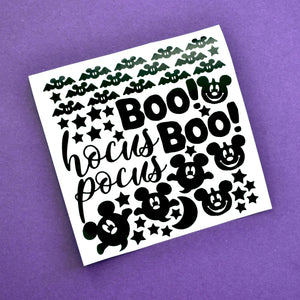 Halloween Reusable Decal Sheet