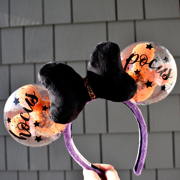 Halloween Magic Balloon Ears (with removable decals) - Preorder - Please read description as slightly different to pictured :)