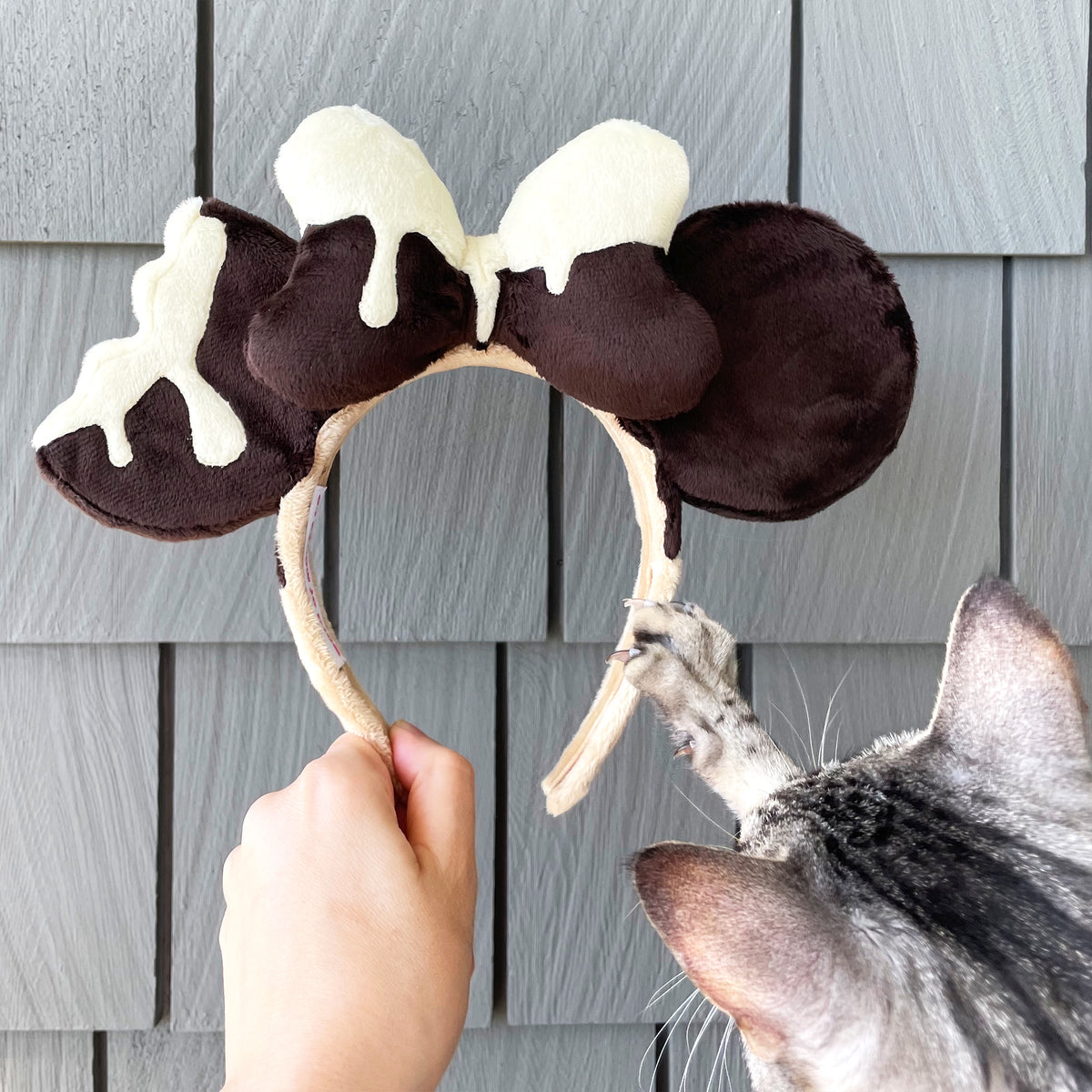 NWT Authentic Disney Chocolate Ice Cream Bar Bite Minnie Ears Headband 2018 Pre-order” TDR - Mickey Chocolate Mint Ice Cream Ears  main image 4