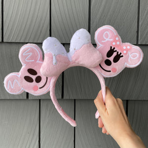 Pink Gingerbread Mice Cookie Ears