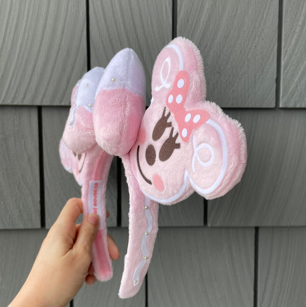 Pink Gingerbread Mice Cookie Ears