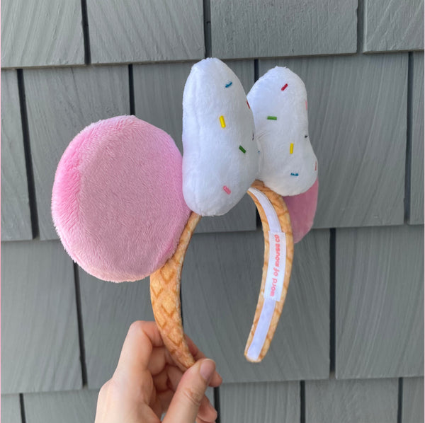Strawberry Ice Cream Cone Ears