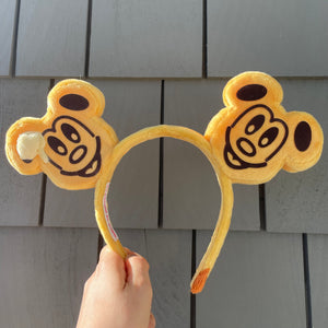 Mickey Waffle Mouse Ears - Syrup and Butter - No Bow