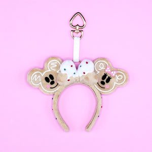 Miniature Gingerbread Ears Charm/Decoration